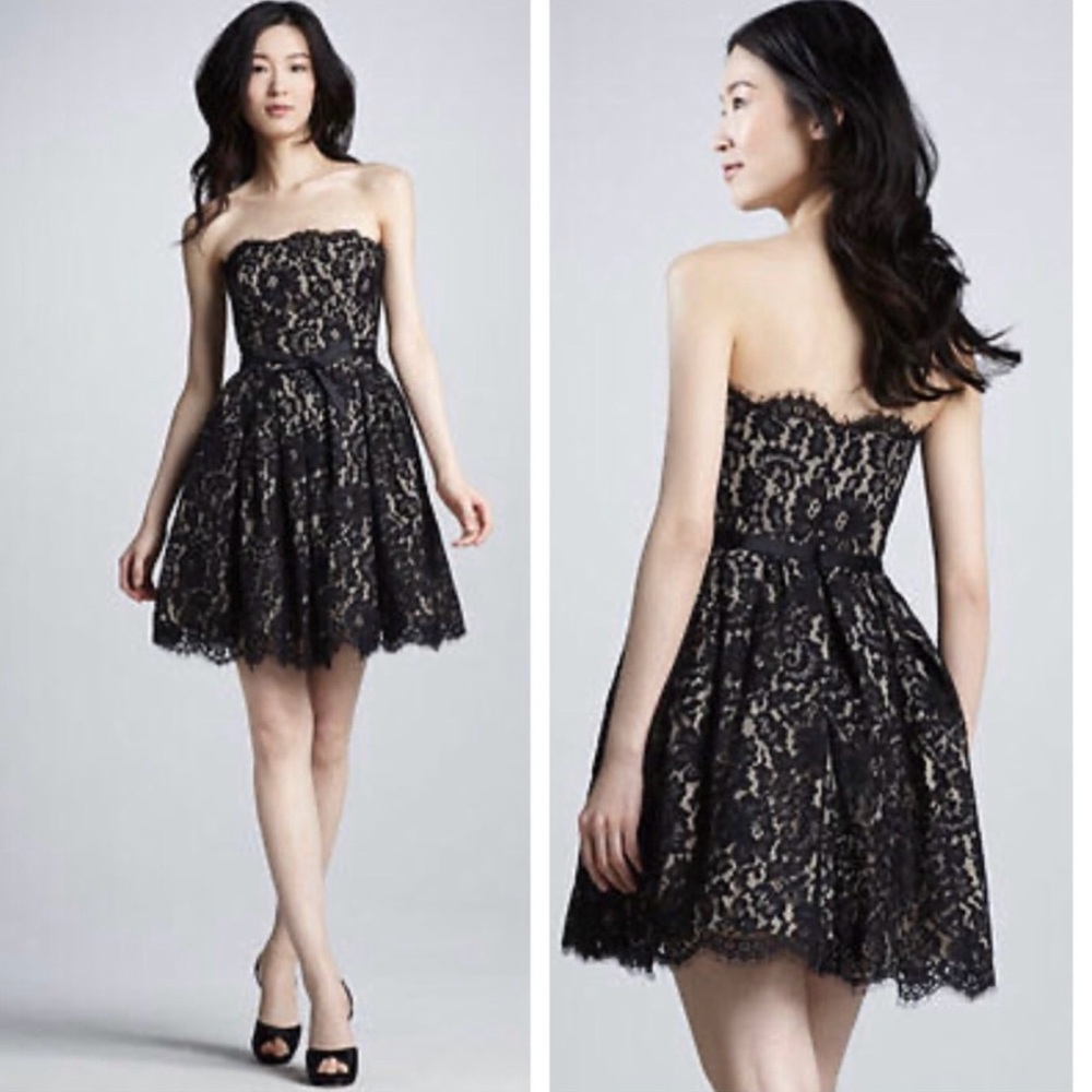 Prom perfect! Neiman Marcus‎ For Target Robert Rodriguez Black Lace Party Dress